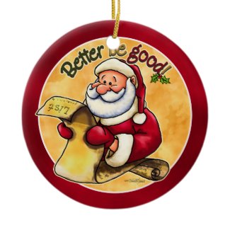 Santas Christmas List - Ornament ornament