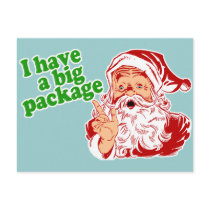 Santas Christmas Package Post Cards