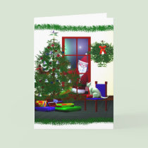 Santa's Christmas Visit cards