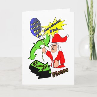 Santa's Christmas Wish card