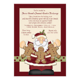 Santa's Cookie Exchange Invitation Card