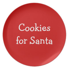 Santas Cookies Party Plate