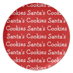 Santas Cookies Plates