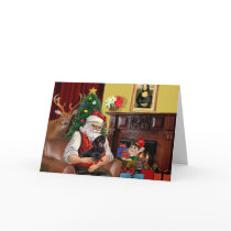 Santa's Dachshund (BT) cards