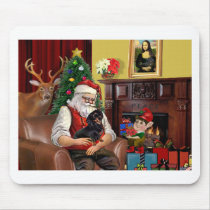 Santa's Dachshund (BT) mousepads