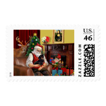 Santa's Dachshund (BT) postage by santasdog Santa's Dachshund (BT) postage