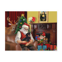 Santa's Dachshund (BT) postcards