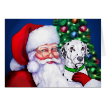 Santa's Dalmatian at Christmas cards