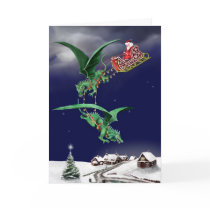 Santas Dragon Sleigh Card