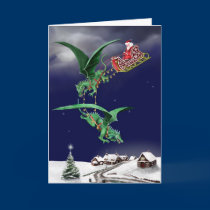 Santas Dragon Sleigh cards