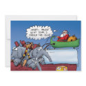 Santa's Elephants Holiday Invitation invitation