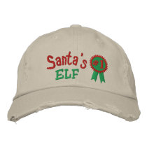 Santa's Elf Embroidered Hat embroidered hats