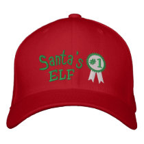 Santa's Elf Embroidered Hat embroidered hats by jamiecreates1 Santa's Elf Embroidered Hat embroidered hats