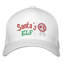 Santa's Elf Embroidered Hat embroidered hats