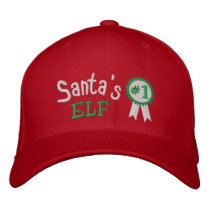 Santa's Elf Embroidered Hat embroidered hats