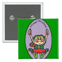 Santas Elf buttons