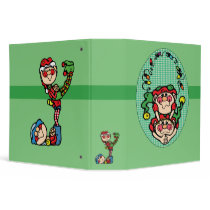 santas elves christmas photo book binders