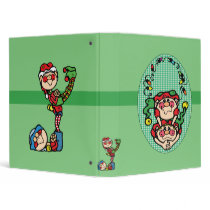 santas elves christmas photo book binders