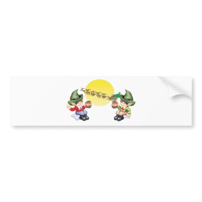 Santa's Farewell Bumper Sticker by HoliHoliday