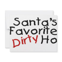 Santas Favorite Dirty Ho invitations