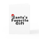 Santas Favorite Gift cards