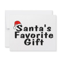 Santas Favorite Gift invitations