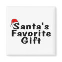 Santas Favorite Gift magnets