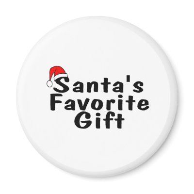 Santas Favorite Gift Refrigerator Magnets by CelebrationZazzle