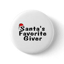 Santas Favorite Giver buttons by CelebrationZazzle Santas Favorite Giver buttons