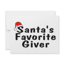Santas Favorite Giver invitations