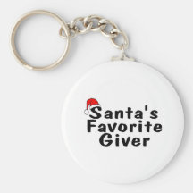 Santas Favorite Giver Keychain