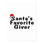 Santas Favorite Giver Postcards