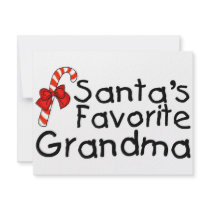 Santas Favorite Grandma invitations