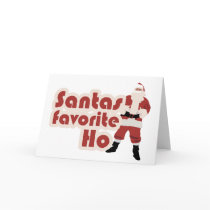Santas Favorite Ho Funny Christmas cards