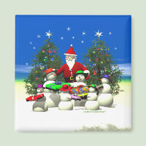 Santa's First Stop magnets