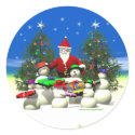 Santa's First Stop stickers