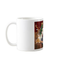 Santa's Five Cats Mugs