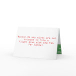 Santa's Flight Plan cards
