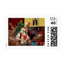 Santa's Fox Terrier (wire) Stamps
