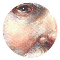 Santas Gaze Sticker Sm by EnzieShahmiri Santas Gaze Sticker Sm