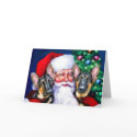 Santa's German Sheperd Dogs cards by DanesRUs Santa's German Sheperd Dogs cards