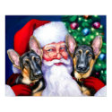 Santas German Shepherd Dogs B&T posters by DanesRUs Santas German Shepherd Dogs B&T posters