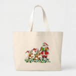 Santas Gift Canvas Bags