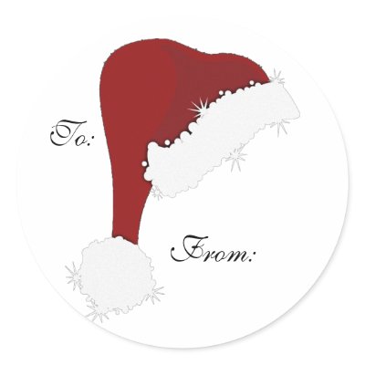 Santa's gift tags sticker by trish1968