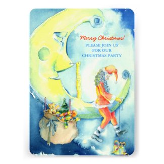 Santa's Gifts Unique & Fun Christmas Party Invites