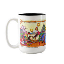Santas' Giftwrapper mugs