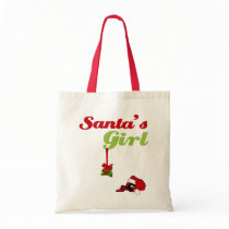 Santas Girl Tote Bag