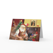 Santa's Golden Retriever (#12) cards