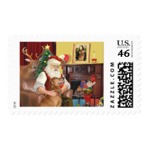 Santa's Golden Retriever (#12) Postage