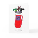 Santa's Golf Bag cards